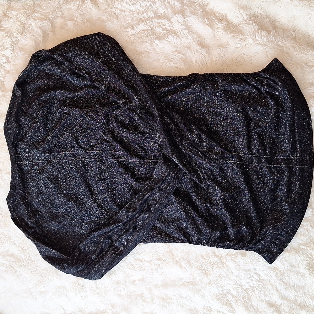 Lululemon Athletica Black Sparkly Shirt Size M - Picture 2 of 5